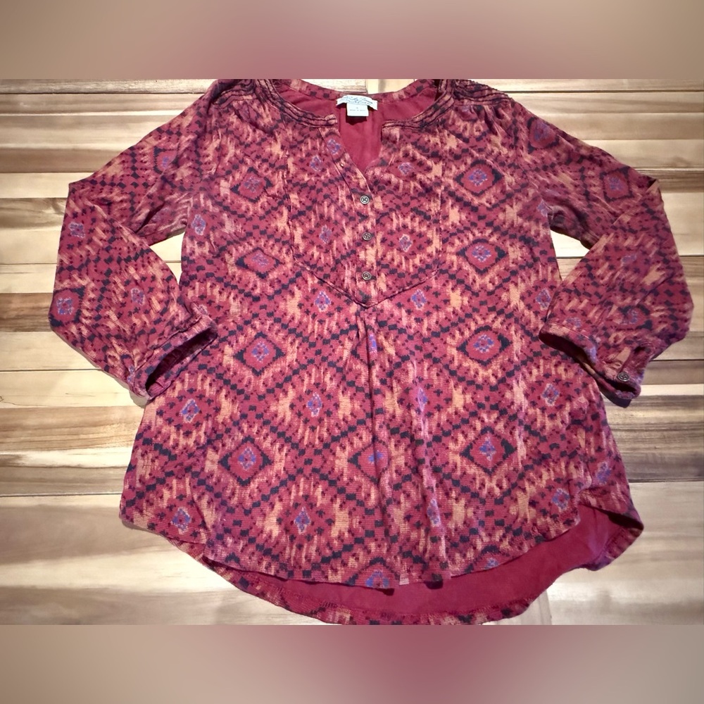 Lucky brand long sleeve top small